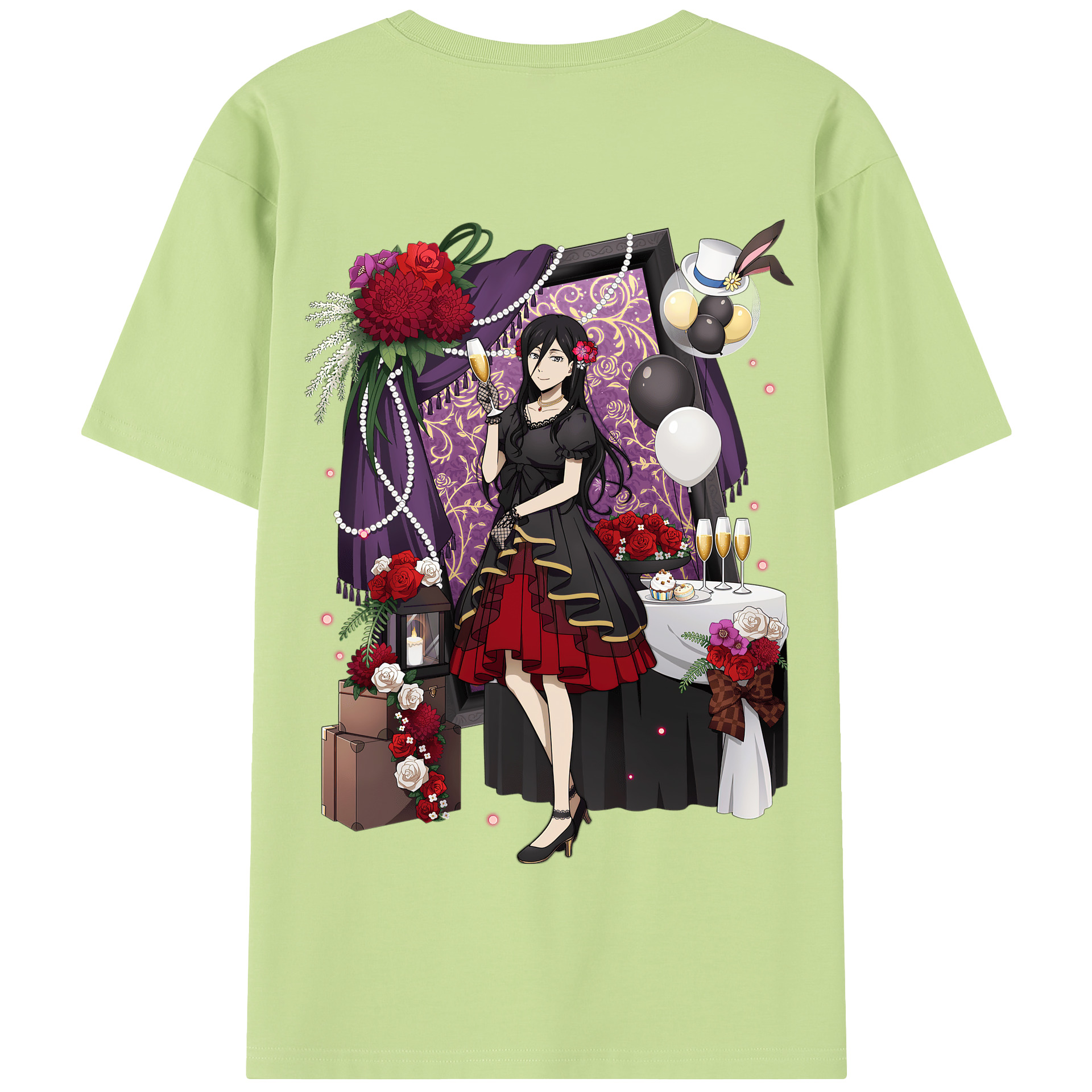 （画像用） 文豪ストレイドッグス Bungo Stray Dogs 綿100％半袖Tシャツ（背面プリント）